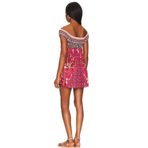 Free People Pink Floral Mini Dress - Picture 3 of 3